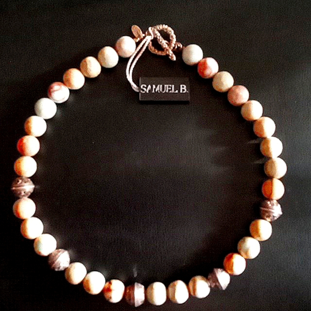 SAMUEL B BEAUTIFUL INDONESIA MADE BEAD NECKLACE